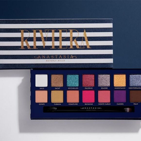 Anastasia Beverly Hills Riviera Eyeshadow Pallette Palette Neons Shimmers Matte